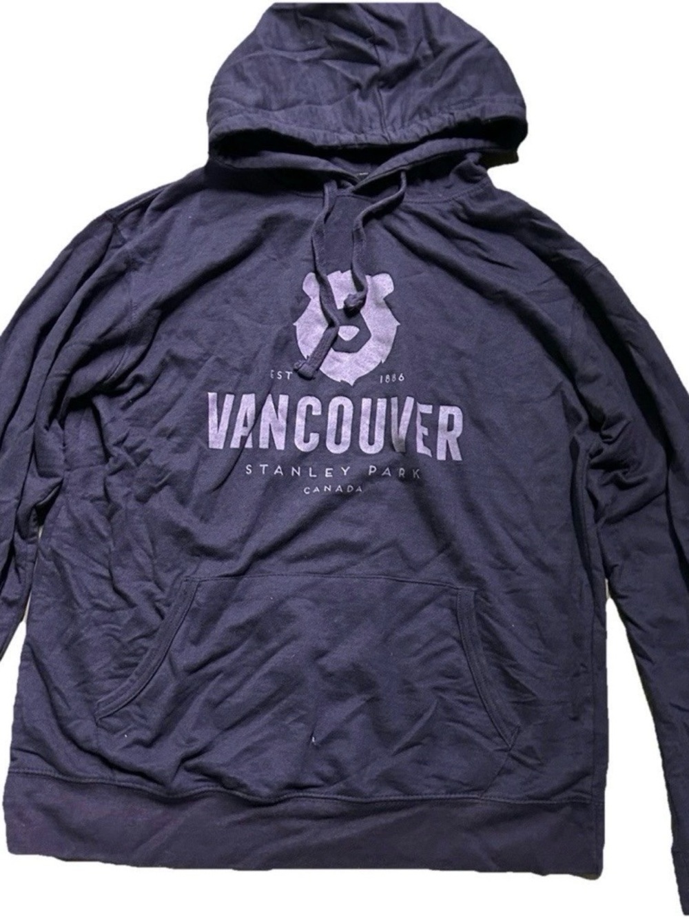 River Wear Vancouver Canada Purple Sweatshirt Size Large